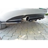 Maxton - Arriere Splitter ALFA ROMEO 159 (AVEC UNE BARRE VERTICALE) Noir Brillant